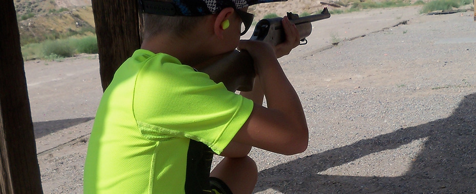 Young Man at Shooting Range
