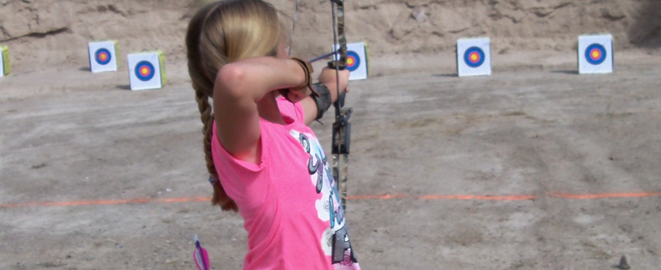 Girl at the Archery Range